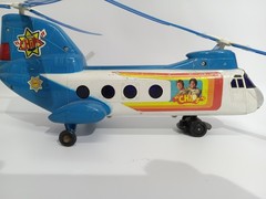 Helicopter Resgate CHiPs California Highway Patrol Glasslite Brazil Vintage 80 s