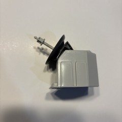 GI Joe USS Flagg Aircraft Carrier Part Missile Radar Dish w/ Antenna 1985 Hasbro