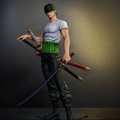 25cm/9.84in Anime One Piece Figure Roronoa Zoro Figure Model Toys Gifts