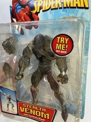 TOY BIZ AMAZING SPIDER-MAN STEALTH VENOM and DUAL BLAST SHOCKER ACTION FIGURE