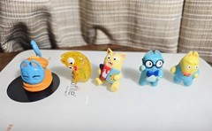 Hasbro Lost Kitties Mini Figures Lot Of 5 Munch, Gladys, Professor & More.