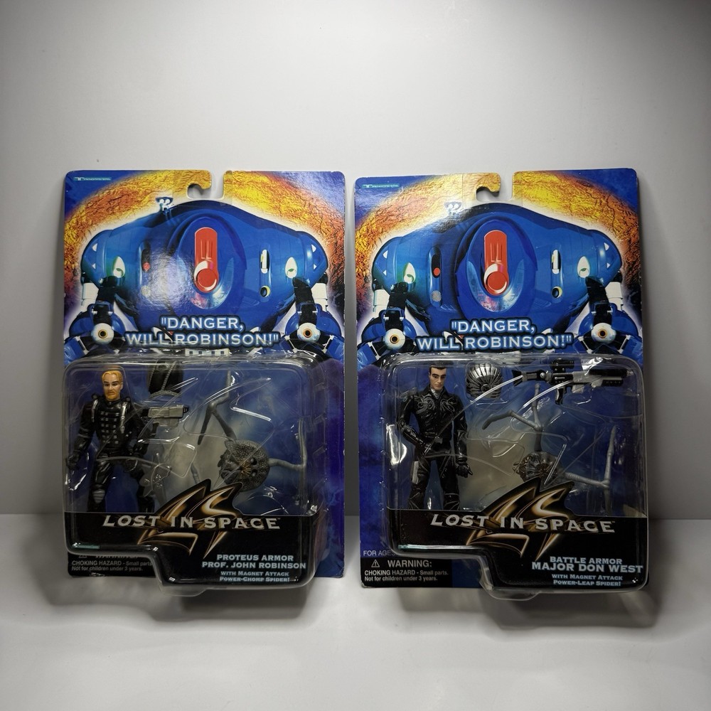 Lost In Space Prof John Robinson & Major Don West Figures – Trendmasters 1997