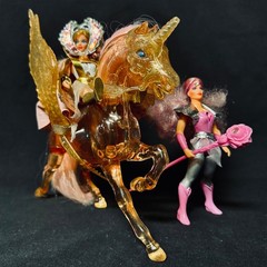 VINTAGE 1984 STARBURST SHE-RA GLIMMER & CRYSTAL SWIFT WIND PRINCESS OF POWER