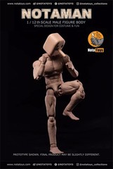 Notaman NT-02W 1/12 Flexible Strong Muscular Body Square Head 16.5cm Figure Doll