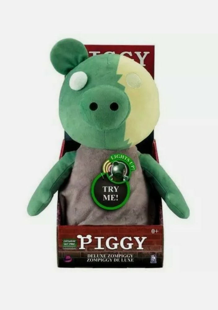PIGGY Roblox Collectible Plush Series 1 – Deluxe Zompiggy with Sounds & Light Up