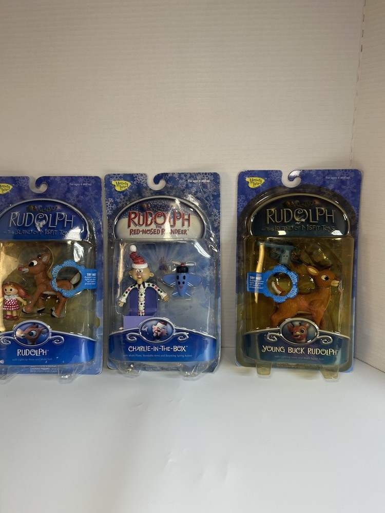 Memory Lane Rudolph & The Island of Misfit Toys CHARLIE-IN-THE-BOX & RUDOLF lot