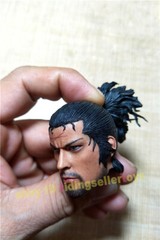 Wolfking 1/6 Miyamoto Musashi Head Sculpt For 12” Action Figure IN STOCK