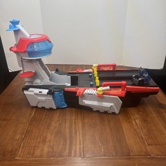 Paw Patrol Aircraft Carrier HQ with Chase Action Figure and Mighty Pups Cruiser