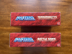 2001 Masters Of The Universe Battle Hawk and Terrordactyl Vehicle Mattel He-Man