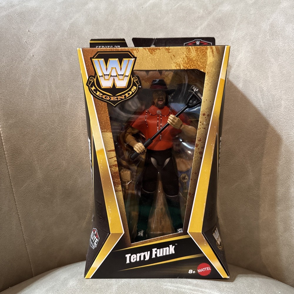 WWE Mattel Elite Legends 27 Terry Funk CHASE Red Target Wrestling Figure