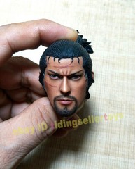 Wolfking 1/6 Miyamoto Musashi Head Sculpt For 12” Action Figure IN STOCK
