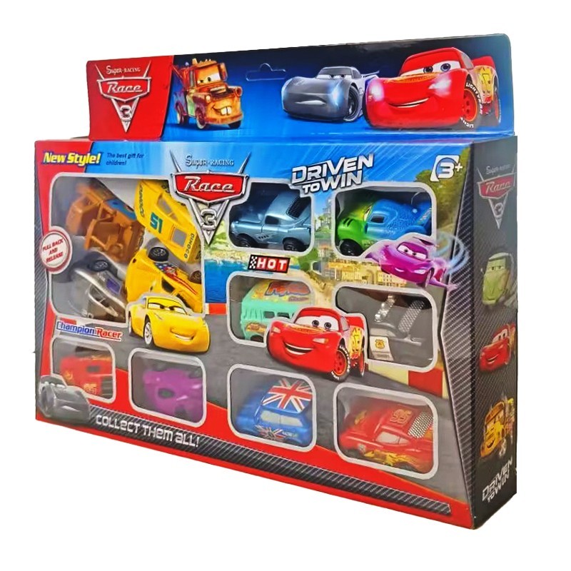 12PCS Pixar Cars Lightning McQueen Diecast PVC Toy Set Kids Birthday Gift US
