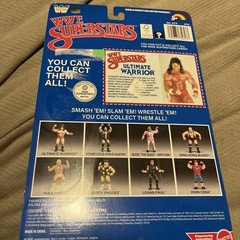 WWE LJN MATTEL SUPERSTARS ULTIMATE WARRIOR 8″ ACTION FIGURE BLUE CARD