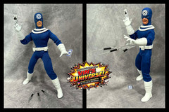 Custom 8″ Mego Daredevil foe Bullseye Action Figure Boxed