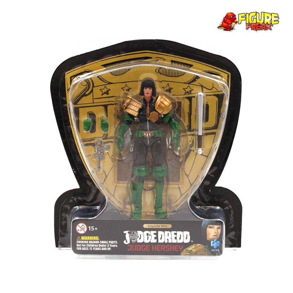 Hiya Toys Judge Dredd Judge Hershey 4.25″ Action Figure (1:18 Scale)
