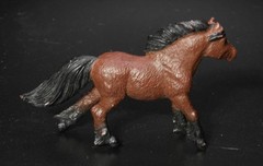 SAFARI Tiny Horse lot of 4 Figures Toy Set Plastic Haflinger, Trakehner, Pony
