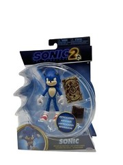 Sonic The Hedgehog 2 Movie: SONIC 4″ Articulated Figure w/Map & Ring Pouch