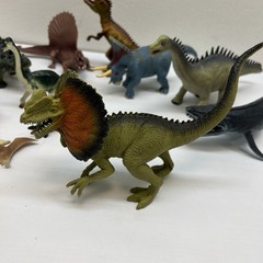Lot Of 10Misc sizes Plastic Dinosaurs. Varies Types Excellent Vintage 2000s