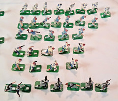 Large Lot (300) Tudor Electric Football Players with some Bases & accessoriess