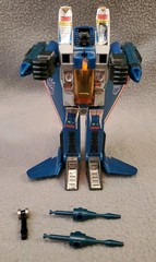 1983 Vintage Transformers G1 Thundercracker Pre-Rub Complete w/ Single Tab Fists