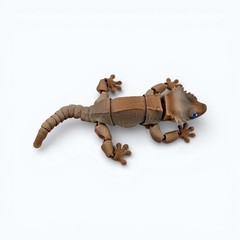 Lot 5 Articulated Crested Gecko Toy Mini 3D Printed Lizard Fidget Desk Pet- 6.3″