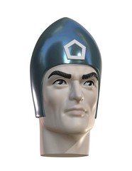 Bullet Man Custom Action Figure Head 1:9 or 1:6 Mego