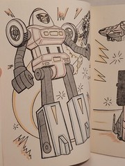 Vintage Go Bots Paint With Water Coloring Book Tonka 1985 NEW