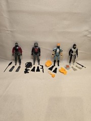 GI Joe Torpedo Wet Suit Cobra Eels Cobra Undertow Hasbro Vintage Diver Lot x4