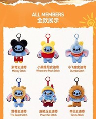 Minnie Angel- Disney Stitch Adventure Series Blind Box Figures Toy Plush Pendant
