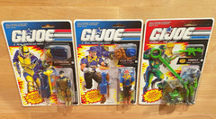 1991 GI JOE 3 Action Figure LOT Barricade Wild Bill Firefly A Real American Hero