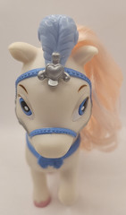 Disney Princess Palace Pets Cinderellas Blue and White Pony “Bibbidy” Pink Mane