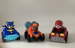 Lot Of 3 Paw Patrol Collectible Vehicles Designed For Children Aged 3 And Up.