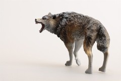 Earth Story Male Dire Wolf Model Prehistoric Animal Figure Adult Kids Gift Toys