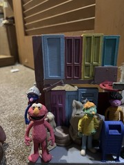 Sesame Street Custom Super 7 Scale Style Diorama Oscar Trash Area