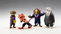 Zootopia Animals Dolls Figures Cake Topper Party Toys Gift – 12 Pcs Set 2″