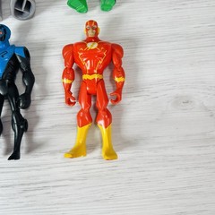 Batman Brave Bold Figure Lot JLU Blue Flash Green Man Bat Cyborg Superman Toy DC