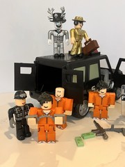 Roblox Jailbreak Swat Unit Toy Playset Lot Police Figures The Celestial Car