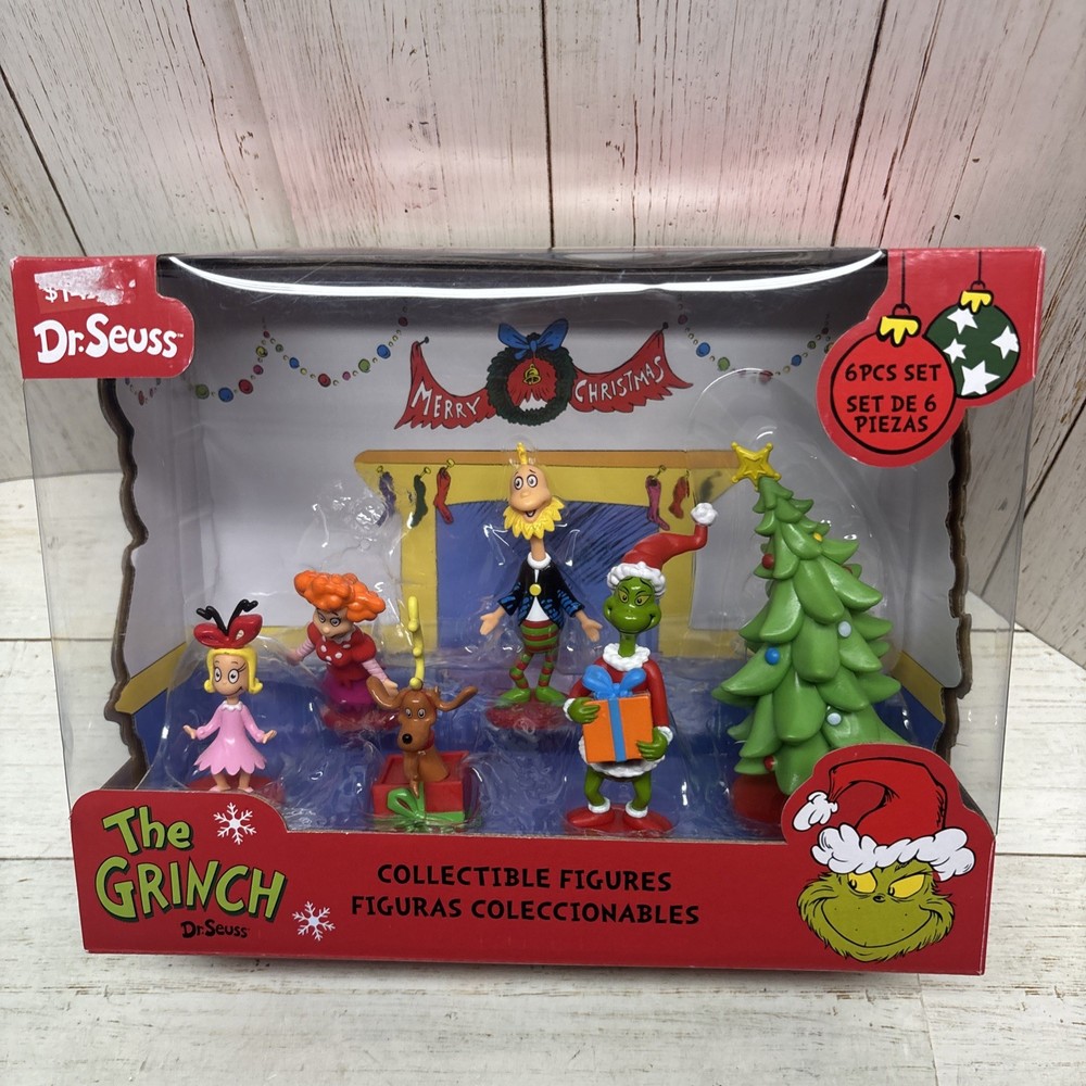 DR SEUSS’ – HOW THE GRINCH STOLE CHRISTMAS – 6PC COLLECTIBLE FIGURES – WHOVILLE