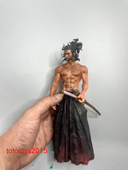 1:6 1:12 1:18 Samurai swordsman Miyamoto Musashi Head Sculpt Fit Male Figure