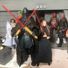 Star Wars Black Series Lot 2 Custom Sith Figures Leia Starkiller, Darth Mad Klaw