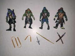 4 Pcs Movie Teenage Mutant Ninja Turtles Classic Collection TMNT Action Figures