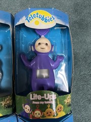 Vintage 1998 Teletubbies Lite-Ups Collectible Set Of 4 Yellow, Red Green,Purple