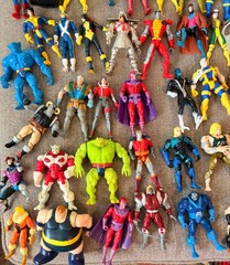 Vintage Assorted ACTION FIGURES LOT Marvel – 94 figures!!! – X-MEN