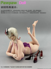 PawPawDoll DK001A 1/6 Pale Sexy Plump Large Bust Flexible Female Body Figure Toy