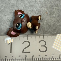 Littlest Pet Shop #219 Brown Chihuahua Dog Blue Eyes Hasbro LPS Figure Toy Cute