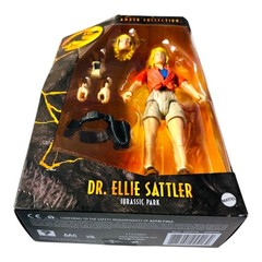 Jurassic Park Amber Collection Dr Ellie Sattler 6″ Figure Mattel NEW SEALED