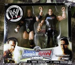 JAKKS Pacific WWE SmackDown vs. Raw 2009 Triple H Shawn Michaels 2-Figure Set