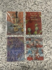Lot Of 4 Rare Dr Seuss 3D CARD 2013 Geddes Trading Cards- In Packaging!