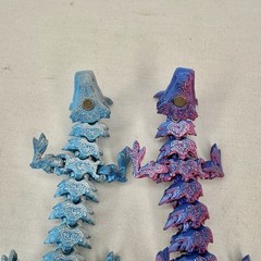 3D Printed Toy Dragons Articulated 8” Magnets Shiny Egg Kids Fun