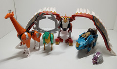 Power Rangers Wild Force Deluxe DX Isis Megazord Complete 2002 Bandai ** READ **